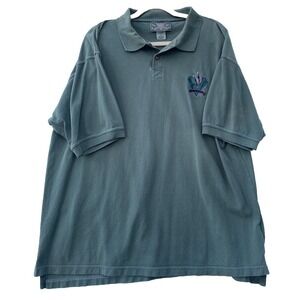Cheyenne River Sea World Embroidered Polo Shirt Sage Green XL Extra Large